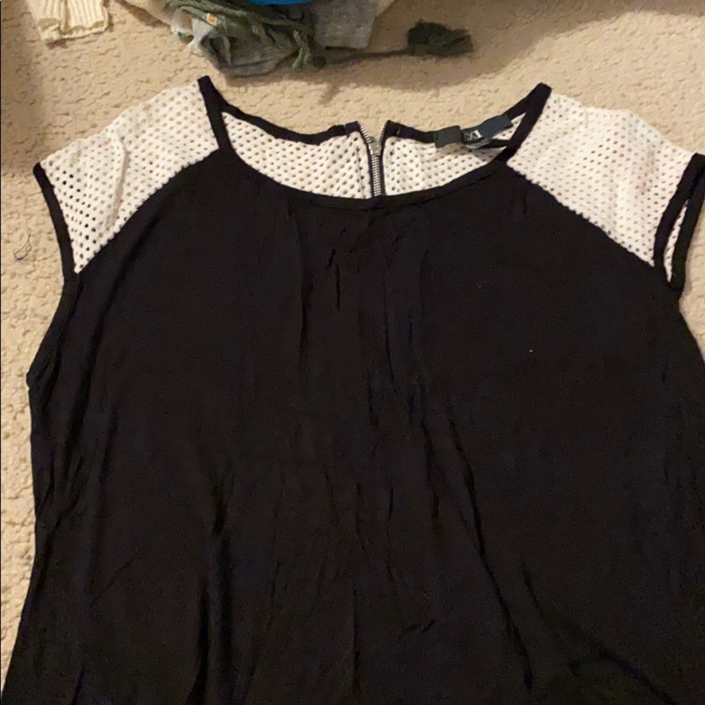 Black Zip-Up Shirt